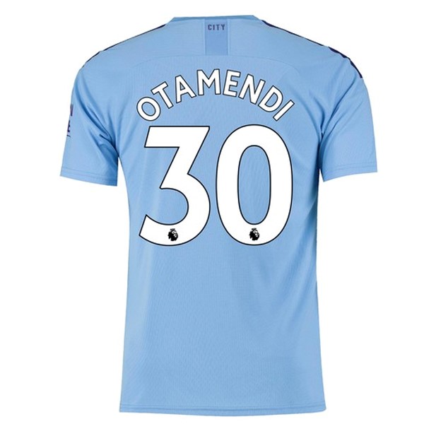Camiseta Manchester City NO.30 Otamendi Primera equipación 2019-2020 Azul